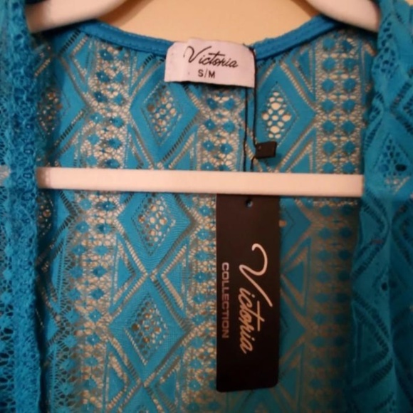 Victoria Open Front Shawl Cardigan Cover Up - Picture 9 of 16